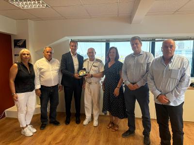 Ε.Α.Α.Λ.Σ. Συνάντηση του Διοικητικού Συμβουλίου της Ε.Α.Α.Λ.Σ. με τον Β’ Υπαρχηγό Λ.Σ.-ΕΛ.ΑΚΤ., Αντιναύαρχο Λ.Σ. κ. Δρακουλή Ευστράτιο.